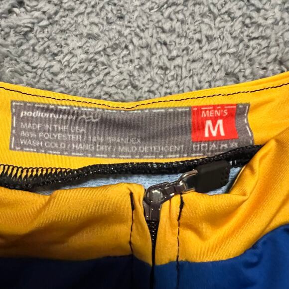 Podiumwear Cycle Jersey Shirt Mens Medium Performance Cycling Pocket - Picture 5 of 5